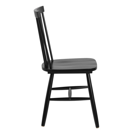 Krzesło drewniane Actona Riano - Elegancki design w czarnym kolorze