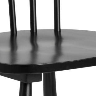 Krzesło drewniane Actona Riano - Elegancki design w czarnym kolorze