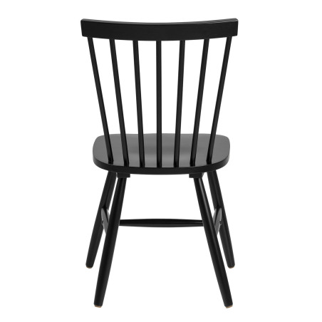 Krzesło drewniane Actona Riano - Elegancki design w czarnym kolorze