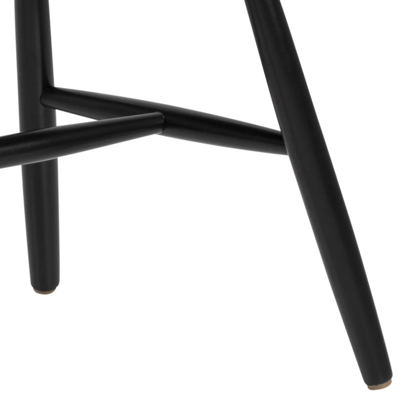 Krzesło drewniane Actona Riano - Elegancki design w czarnym kolorze