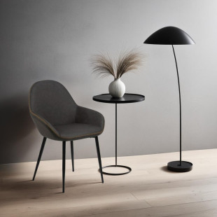 Krzesło Candis Dove Actona - Elegancki design w szarym kolorze