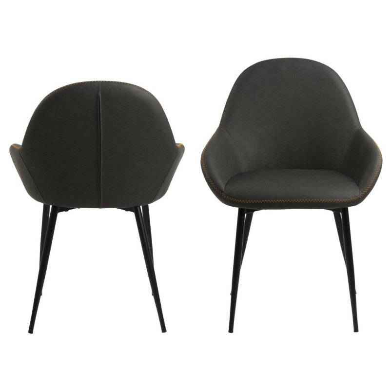 Krzesło Candis Dove Actona - Elegancki design w szarym kolorze