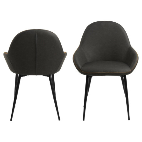 Krzesło Candis Dove Actona - Elegancki design w szarym kolorze