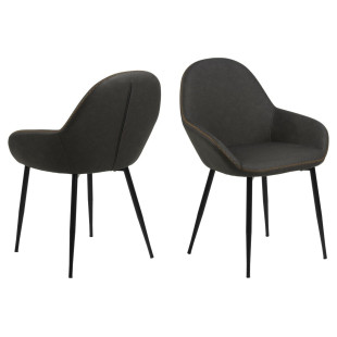 Krzesło Candis Dove Actona - Elegancki design w szarym kolorze