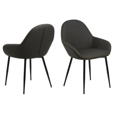 Krzesło Candis Dove Actona - Elegancki design w szarym kolorze