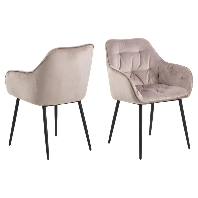 Krzesło Brooke VIC różowe Actona - Elegancki design | Sklep meblowy