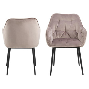 Krzesło Brooke VIC różowe Actona - Elegancki design | Sklep meblowy