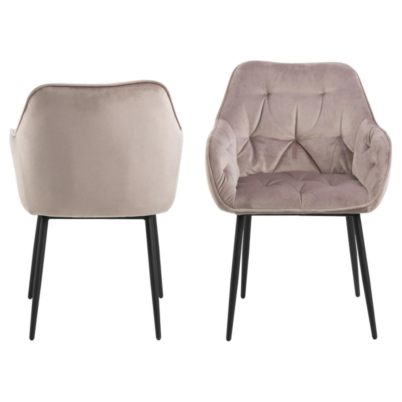 Krzesło Brooke VIC różowe Actona - Elegancki design | Sklep meblowy