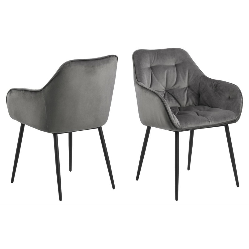 Krzesło Brooke VIC szare Actona - Elegancki Design | Meble Actona