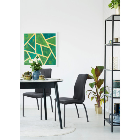 Krzesło Actona Asama - Elegancki Design w Czarnym Kolorze