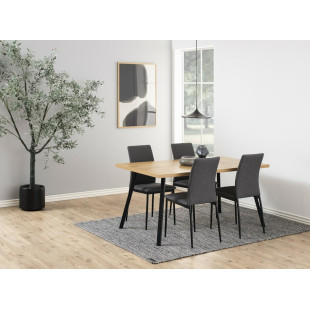 Krzesło Actona Demina Sawana - Elegancki design w szarym kolorze