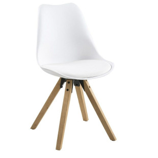 Krzesło Actona Dima białe | Skandynawski design, komfort i styl