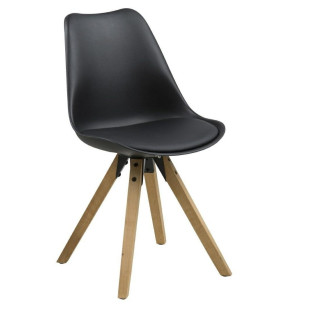 Krzesło Actona Dima | Skandynawski Design | Czarny