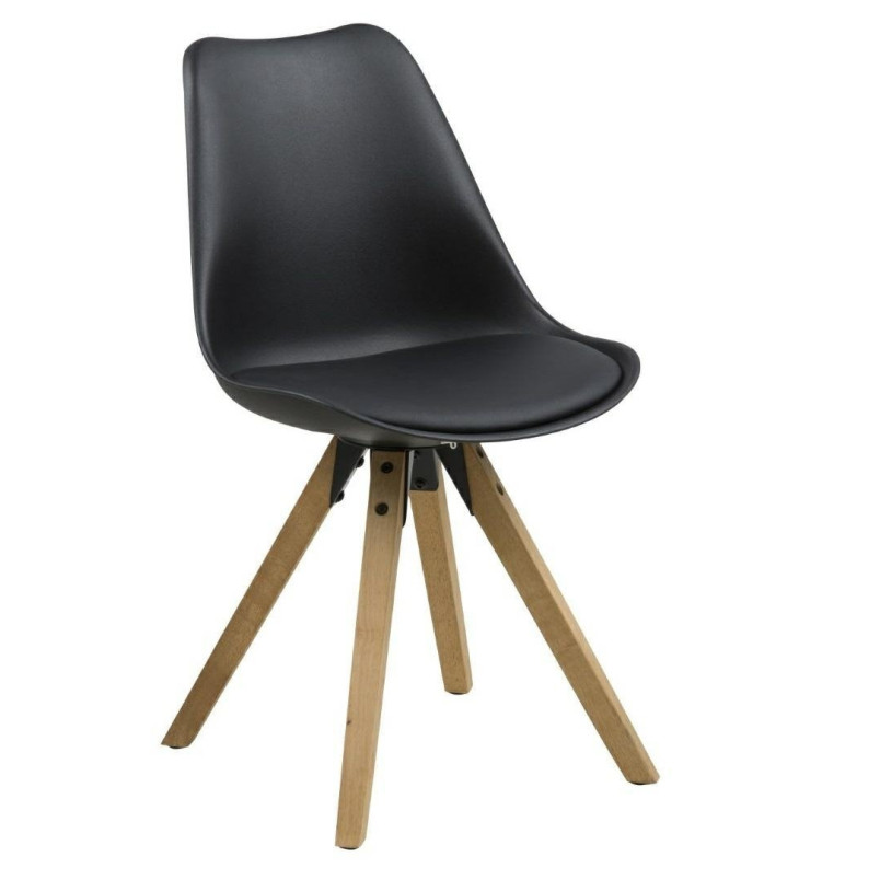 Krzesło Actona Dima | Skandynawski Design | Czarny