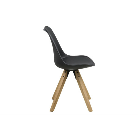Krzesło Actona Dima | Skandynawski Design | Czarny