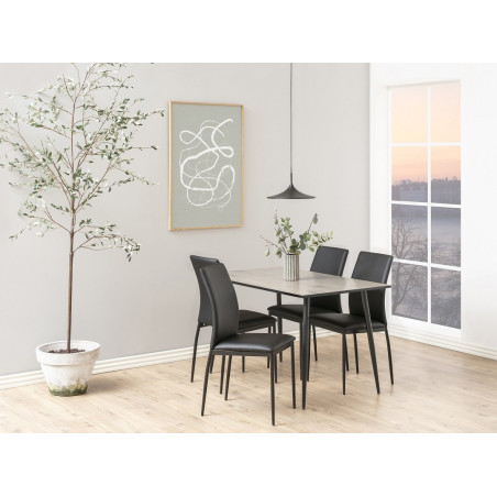 Stół loft Actona Wilma 120x80 | Dąb, Czarny - Kup Teraz!