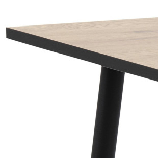 Stół loft Actona Wilma 120x80 | Dąb, Czarny - Kup Teraz!