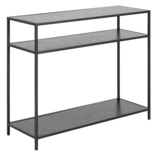Konsola loft Actona Seaford 100x35 czarna - Stylowe półki