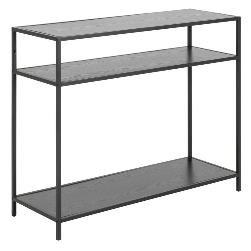 Konsola loft Actona Seaford 100x35 czarna - Stylowe półki