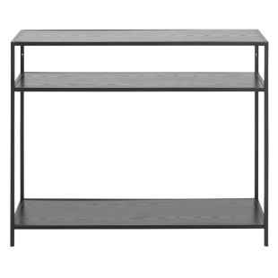 Konsola loft Actona Seaford 100x35 czarna - Stylowe półki