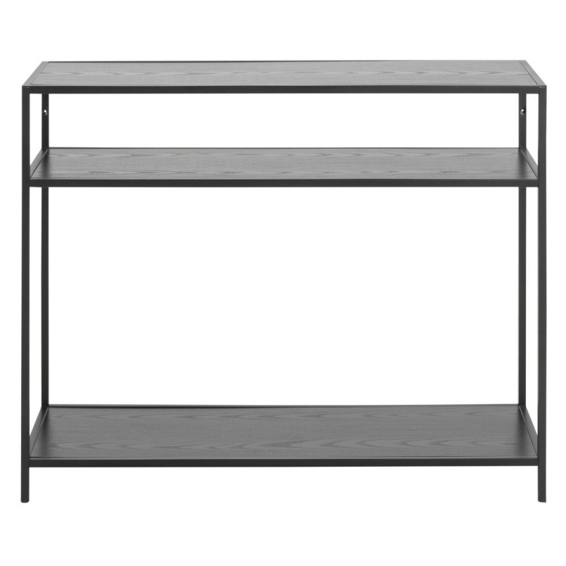 Konsola loft Actona Seaford 100x35 czarna - Stylowe półki
