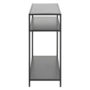 Konsola loft Actona Seaford 100x35 czarna - Stylowe półki