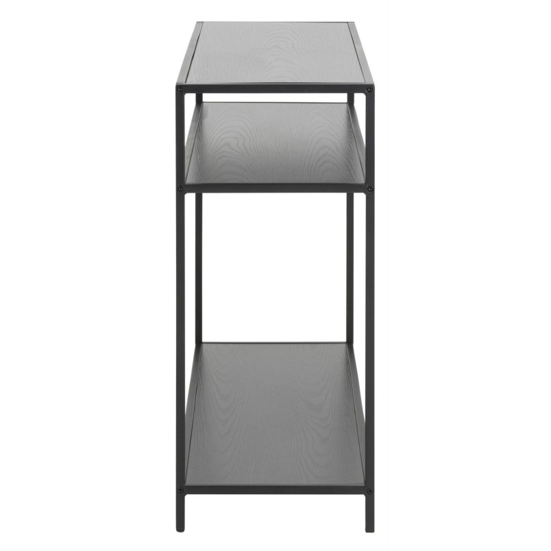 Konsola loft Actona Seaford 100x35 czarna - Stylowe półki