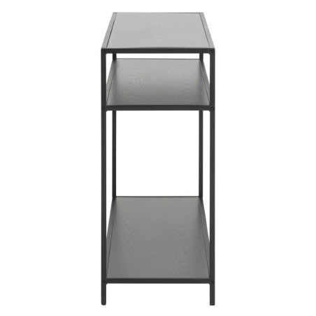 Konsola loft Actona Seaford 100x35 czarna - Stylowe półki