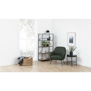 Regał loft Actona Seaford IX | Dąb/Czarny 77x150cm