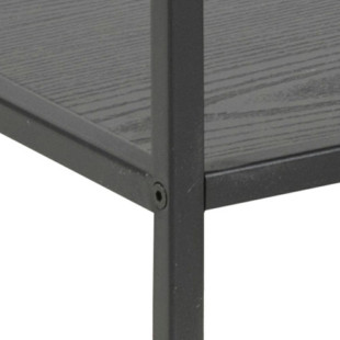 Regał loft Actona Seaford V | Czarny, 114x78cm | Styl Industrialny