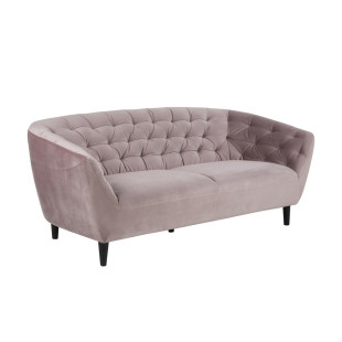 Sofa welurowa 3-osobowa Ria Actona | Różowa, Nowoczesny Design