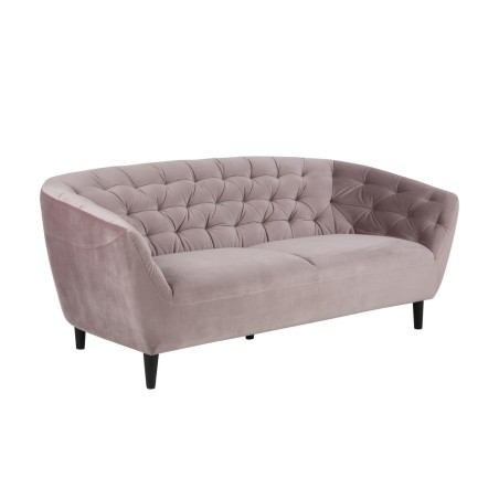Sofa welurowa 3-osobowa Ria Actona | Różowa, Nowoczesny Design