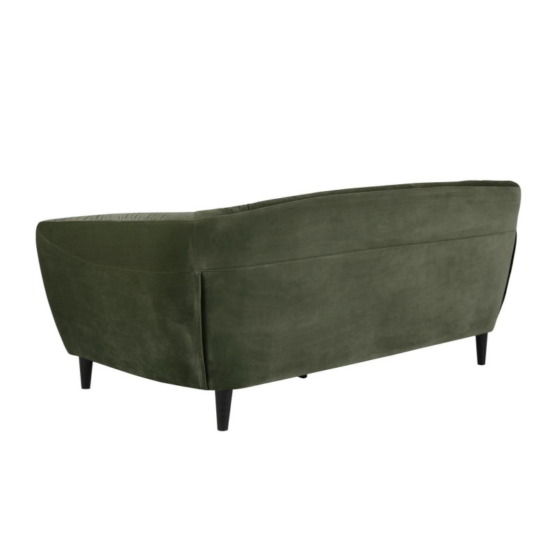 Sofa welurowa 3-osobowa Ria Actona - Zielona, Nowoczesny Design