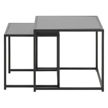 Zestaw stolików kawowych Seaford czarny Actona | Elegancki Design