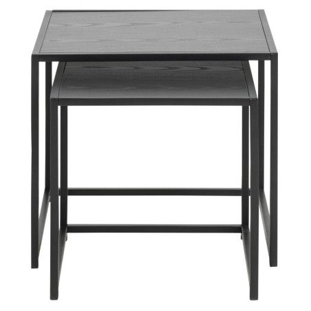 Zestaw stolików kawowych Seaford czarny Actona | Elegancki Design