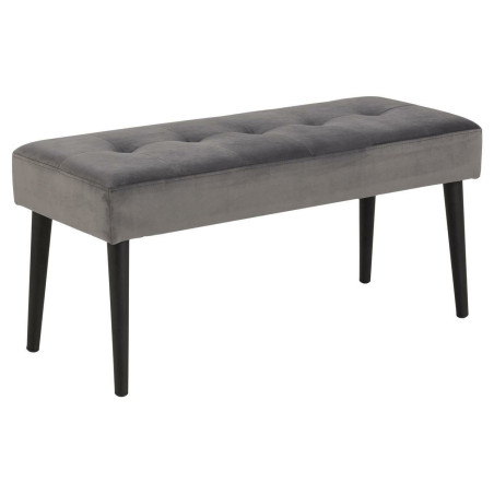 Ławka welurowa Glory Vic Actona | 95cm | Ciemny Szary