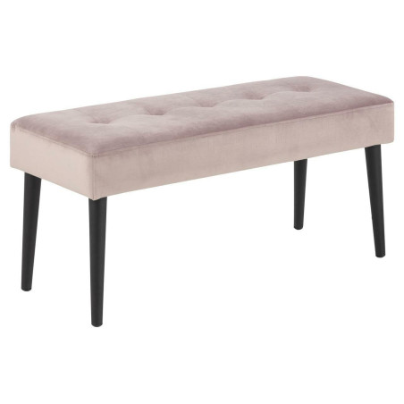 Ławka welurowa Actona Glory Vic | Różowy, 95cm - Stylowy Design