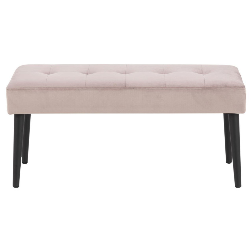Ławka welurowa Actona Glory Vic | Różowy, 95cm - Stylowy Design