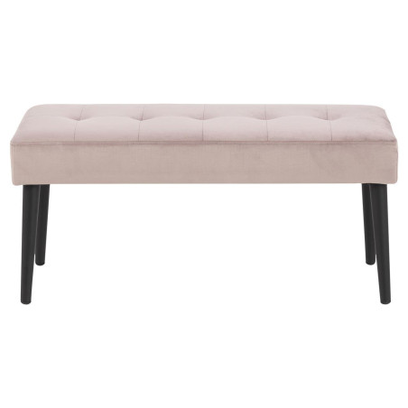 Ławka welurowa Actona Glory Vic | Różowy, 95cm - Stylowy Design