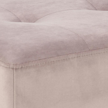 Ławka welurowa Actona Glory Vic | Różowy, 95cm - Stylowy Design