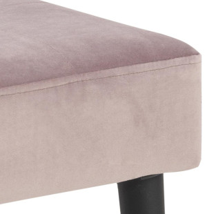 Ławka welurowa Actona Glory Vic | Różowy, 95cm - Stylowy Design