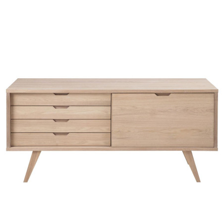 Komoda Actona A-line 160x72cm | Styl skandynawski, dąb bielony