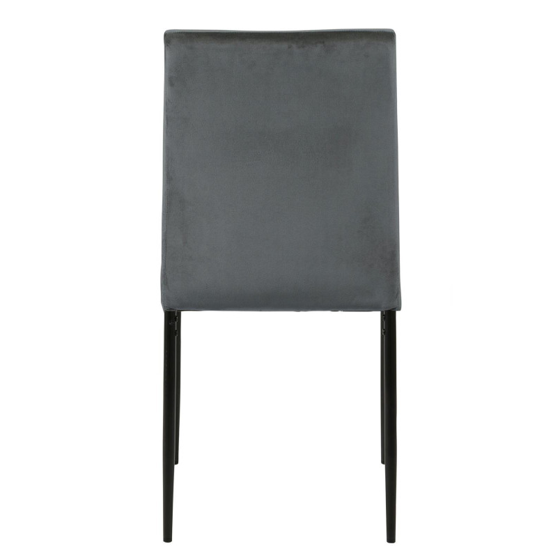 Krzesło welurowe Demi Actona - Szare, Industrialny Design