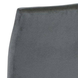 Krzesło welurowe Demi Actona - Szare, Industrialny Design