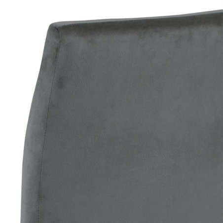 Krzesło welurowe Demi Actona - Szare, Industrialny Design