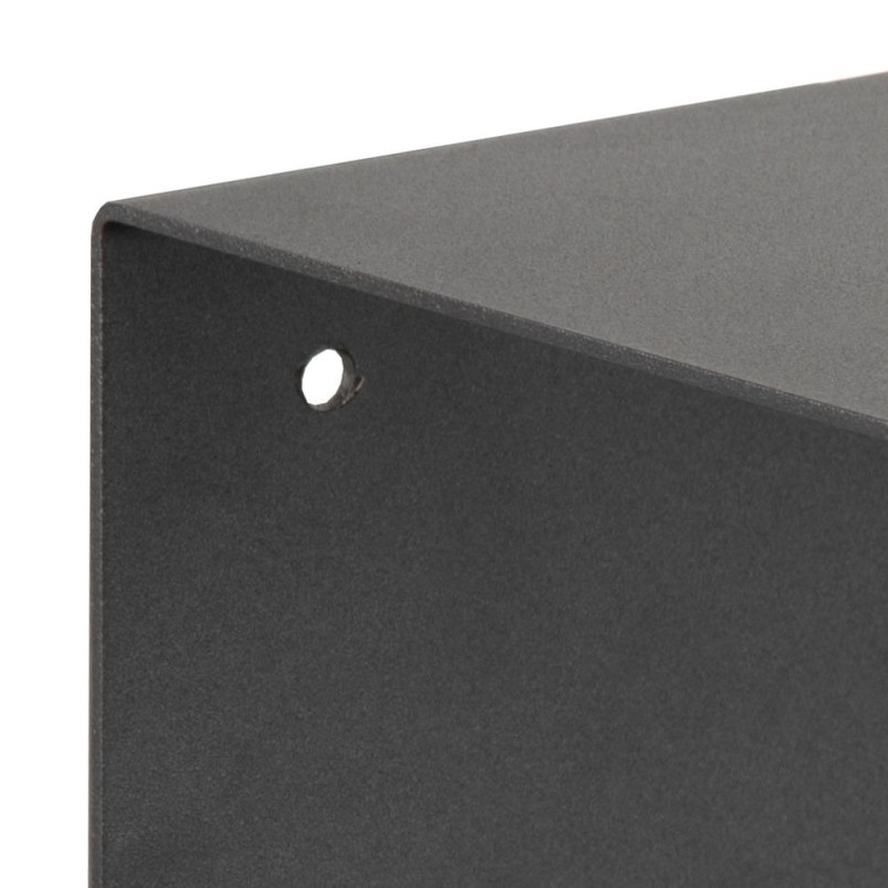 Półka Actona Joliet 35cm Czarna - Metalowa Nocna