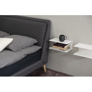Półka nocna Joliet 35cm biała Actona - Elegancki design