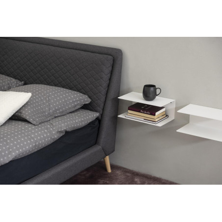 Półka nocna Joliet 35cm biała Actona - Elegancki design