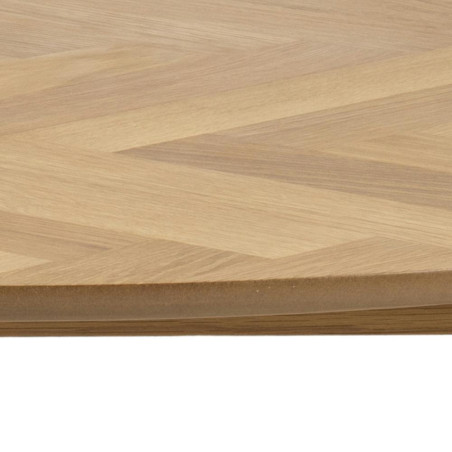 Stół Nagano Actona | Okrągły, Fornirowany Dąb 120cm - Skandynawski Design