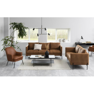 Stolik kawowy loft Actona Angus | 115x60cm | Czarny